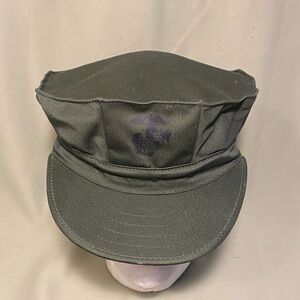 US Marine Corps Military 8-Point Utility Cap with Emblem 7 1/2 New